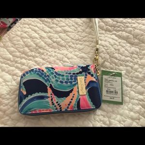 NWT Lilly Pulitzer Tiki Palm Phone wristlet